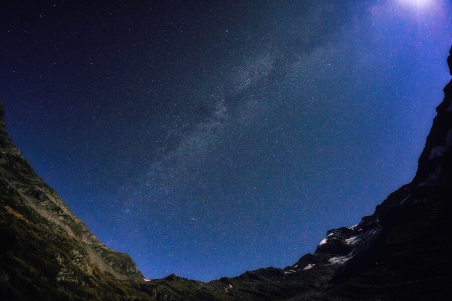 Sternenhimmel über der Birnlücke. Foto: Alpenverein Saalfelden