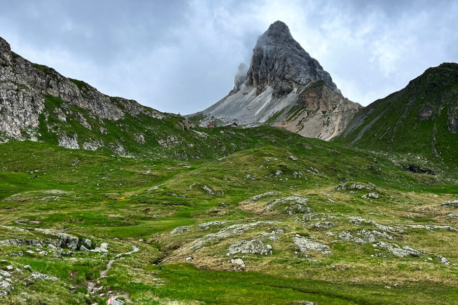 Herrlicher Blick zurück zur Filmoor-Standschützenhütte. Foto: Birgit Matzinger