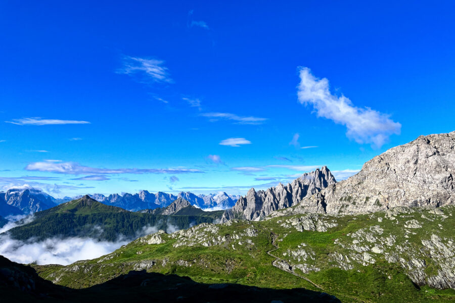 Panorama beim Aufstieg. Foto: Birgit Matzinger