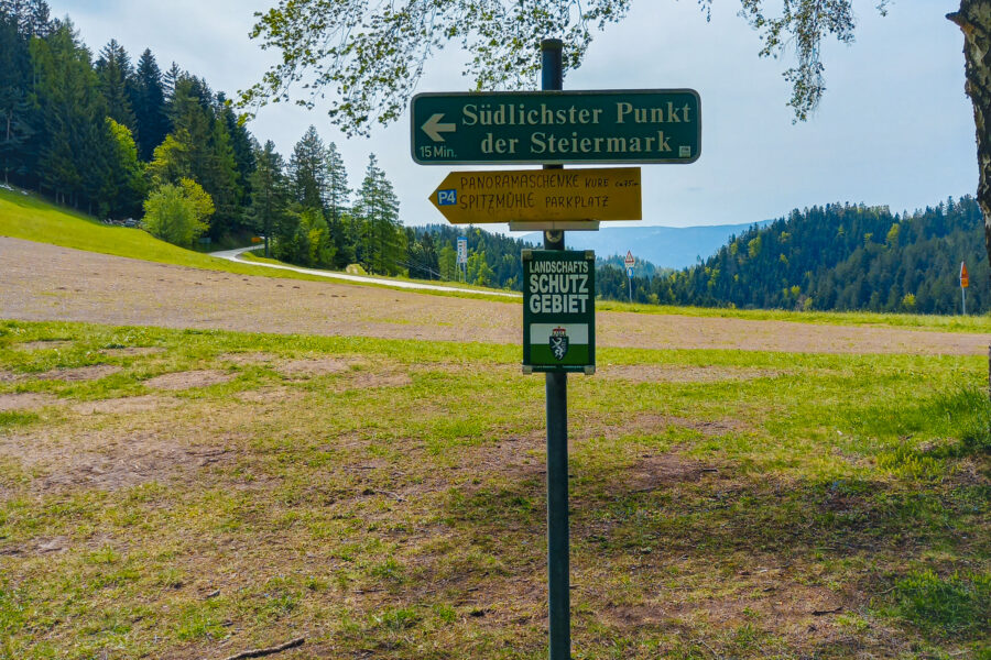 Von hier aus ist es nicht mehr weit bis zum südlichsten Punkt der Steiermark. Foto: Martina Friesenbichler