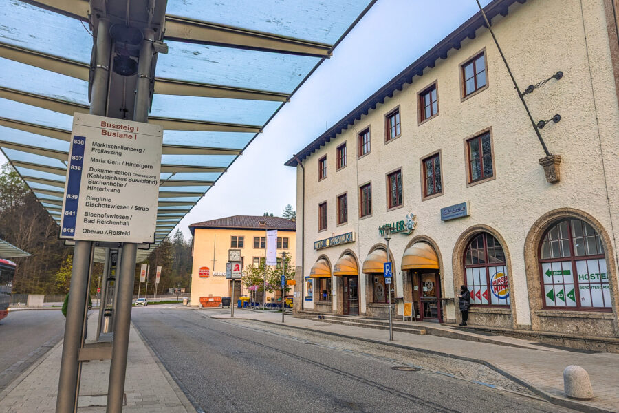 Am Bahnhof Berchtesgaden. Foto: Maresa Brandner