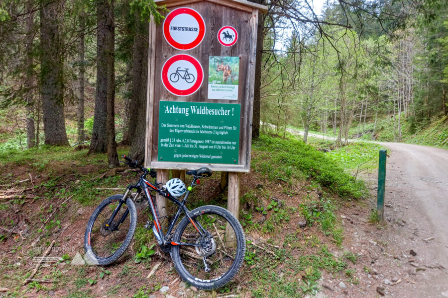 Beim Schranken Waldbauer stelle ich mein Fahrrad (vorschriftsmäßig) ab. Foto: Martina Friesenbichler