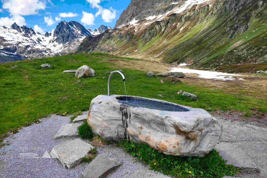 Trinkbrunnen hinter der Kapelle am Aufstieg zum Bielerkopf. Foto: Alice Frischherz