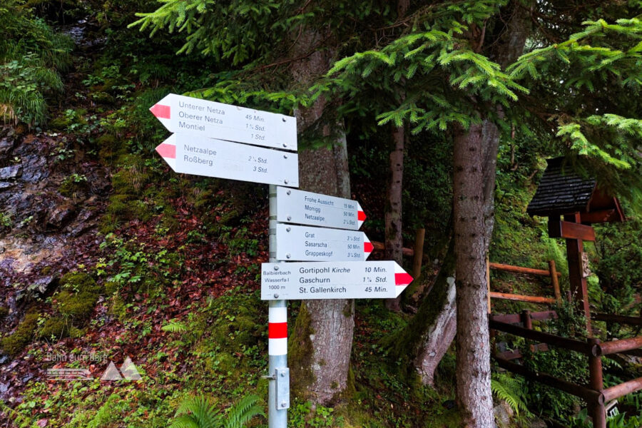 Wegweiser mit anderen Zielen. Foto: Alice Frischherz