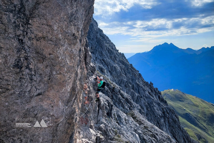 Im Arlberger Klettersteig. Foto: Alice Frischherz