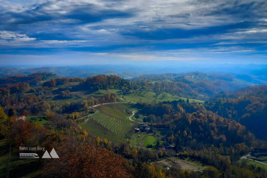 Blick ins Land - grenzenlos. Nicht der Wein allein berauscht. Foto: Martina Friesenbichler