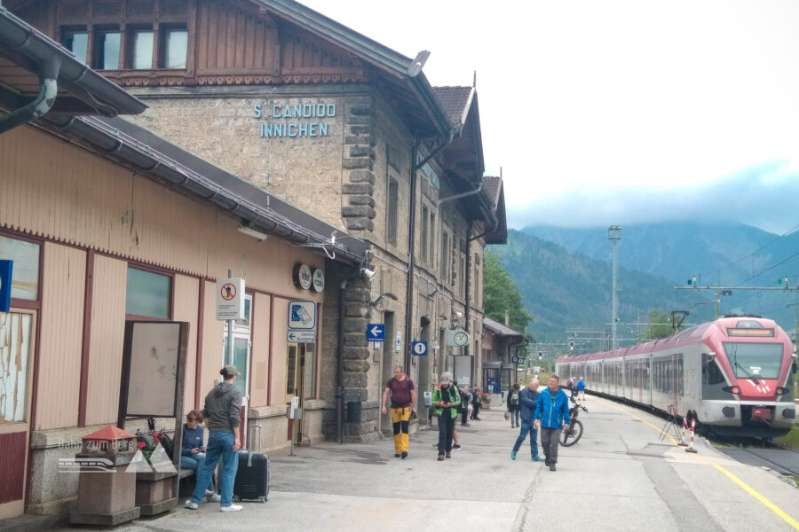 Ankunft in San Candido/Innichen. Foto: Herbert Fuchs