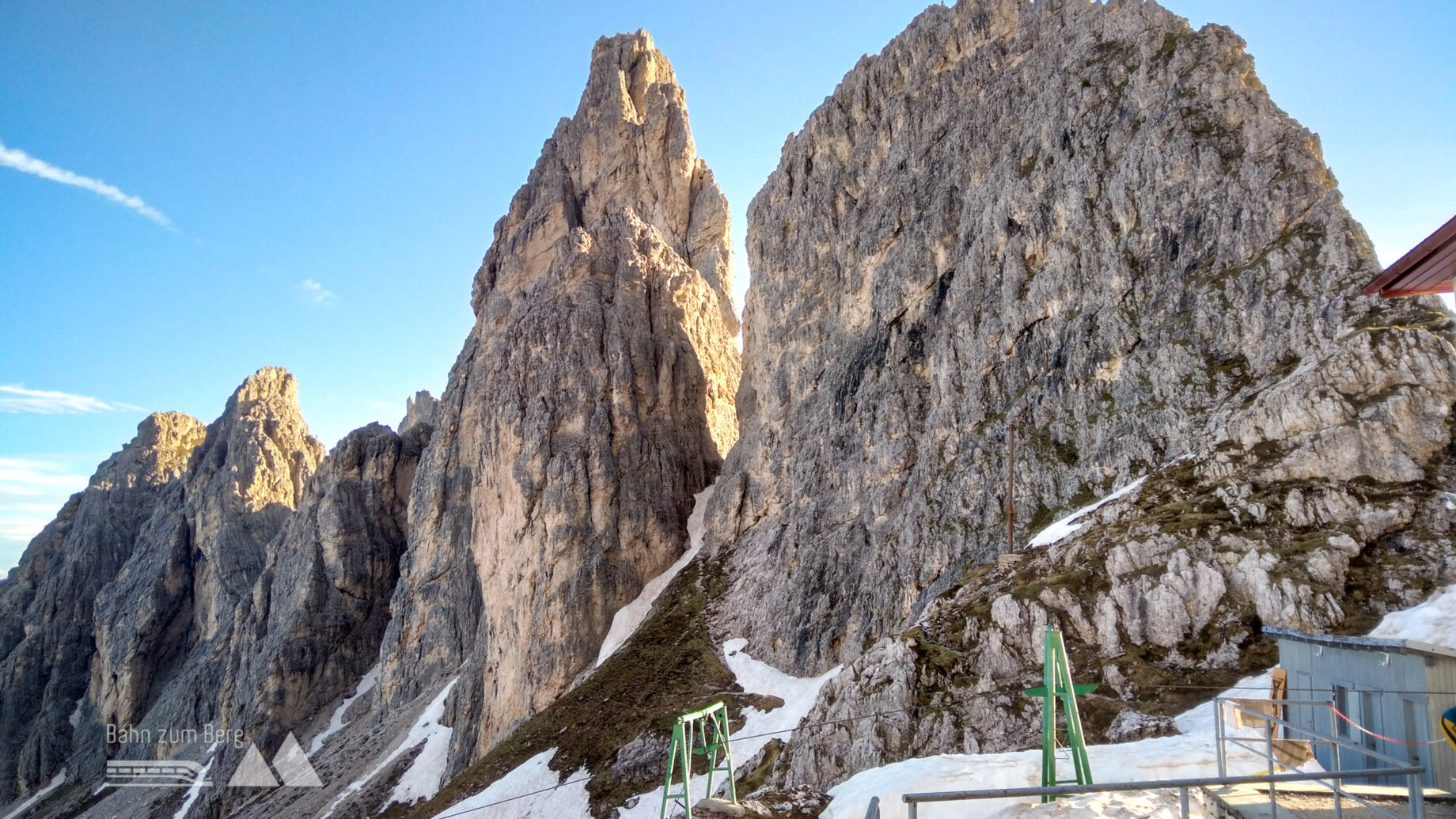 Felstürme beim Rifugio Flli. Fonda Savio. Foto: Herbert Fuchs