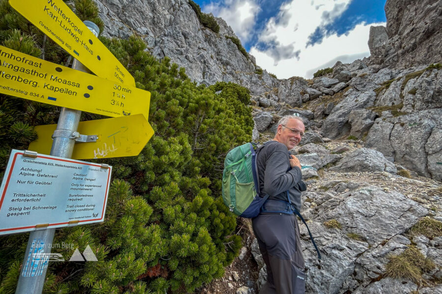 Peter und der Gretchensteig. Foto Veronika Schöll