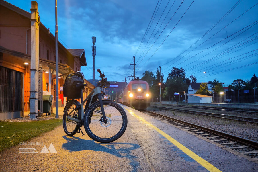 Pünktlich – aber nicht die erwartete S-Bahn Garnitur (herausforderndes Einsteigen für „uns“). Foto: Karl Plohovich