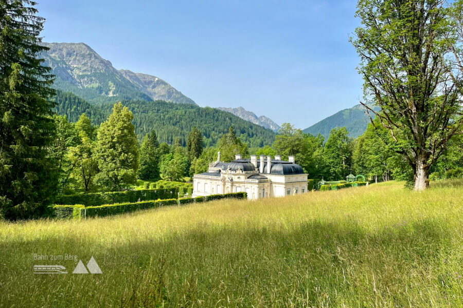 Bereits im Schlossgarten gewinnen wir etwas an Höhe und genießen den Ausblick. Foto: Fabian Lindner, POW DE