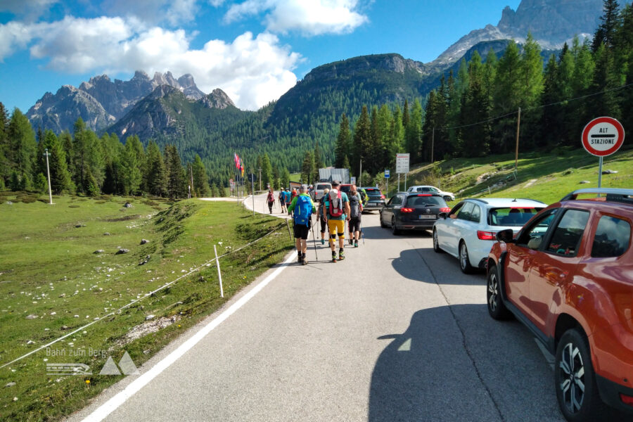 Mautstelle bei der Auffahrt zur Auronzo Hütte. Foto: Herbert Fuchs