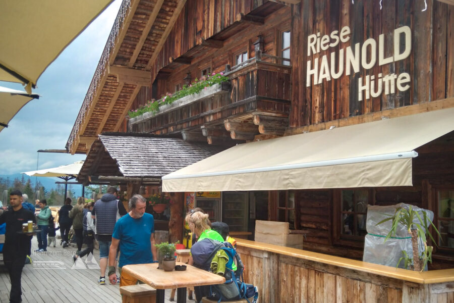 Rast bei der Riese Haunold Hütte. Foto: Herbert Fuchs