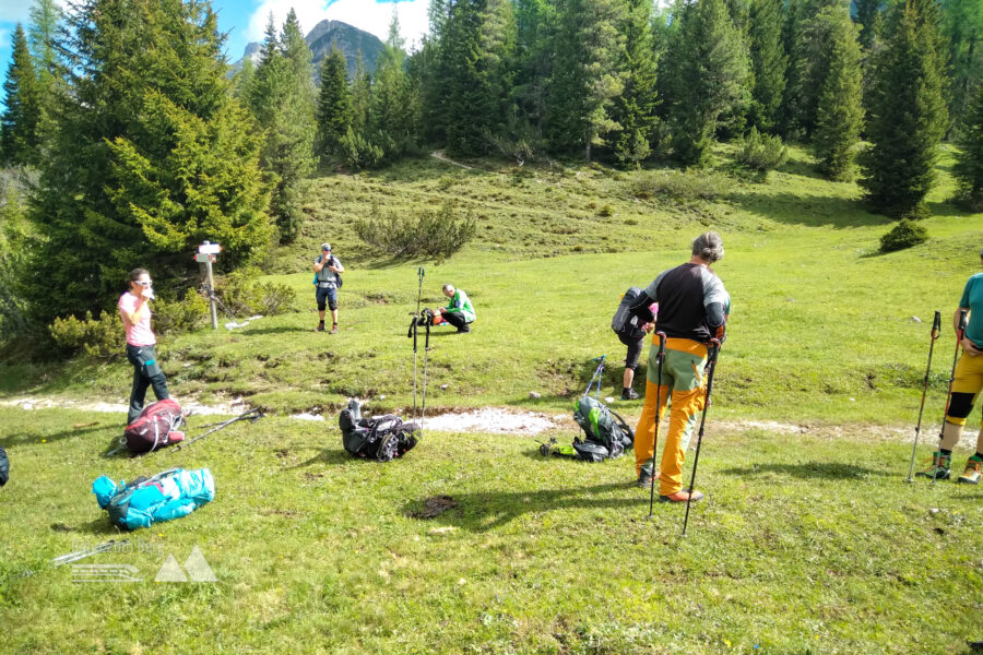 Rast vor dem Val de Rinbianco. Foto: Herbert Fuchs