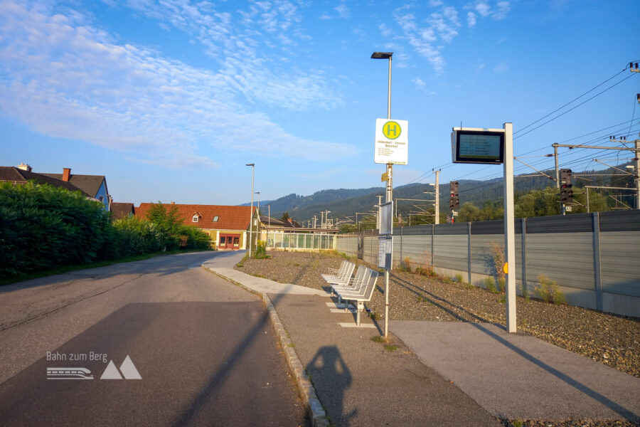 Startfoto beim Bahnhof Mitterdorf-Veitsch. Foto: Martina Friesenbichler