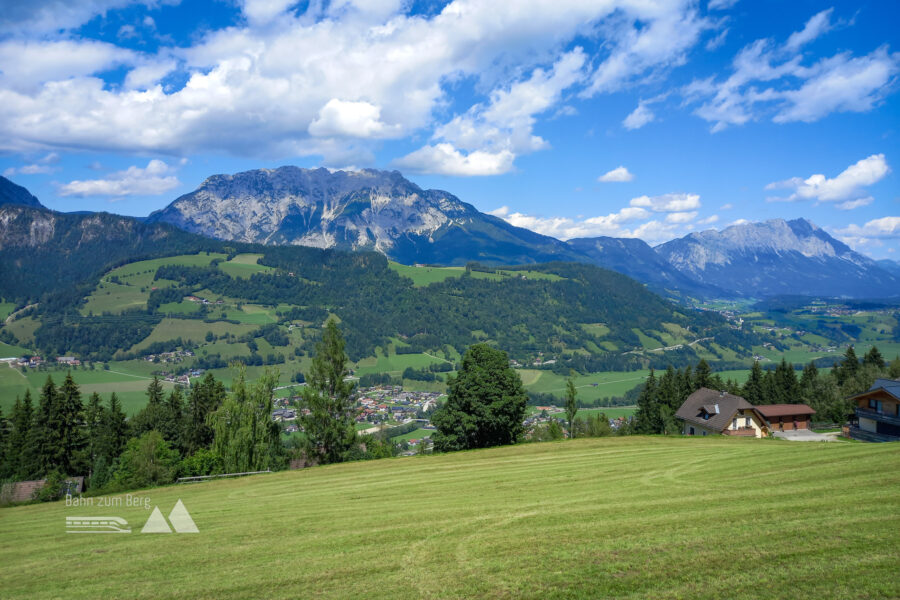 Blick nach Pruggern bei der Abfahrt. Foto: Martina Friesenbichler