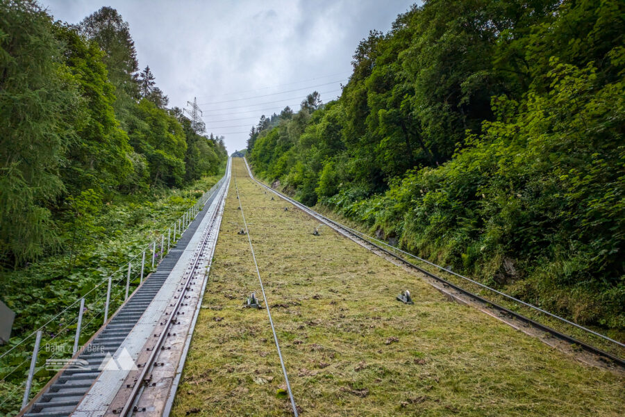 Auffahrt mit dem Schrägaufzug zum Stausee Moserboden. Foto: Anna Siebenbrunner