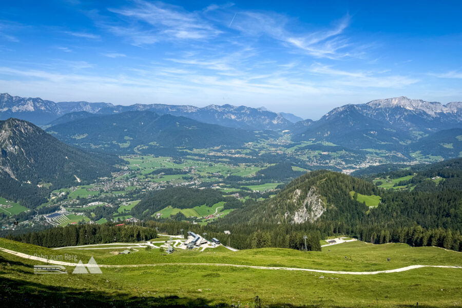 Blick ins Tal Richtung Berchtesgaden. Foto: Bernhard Walle