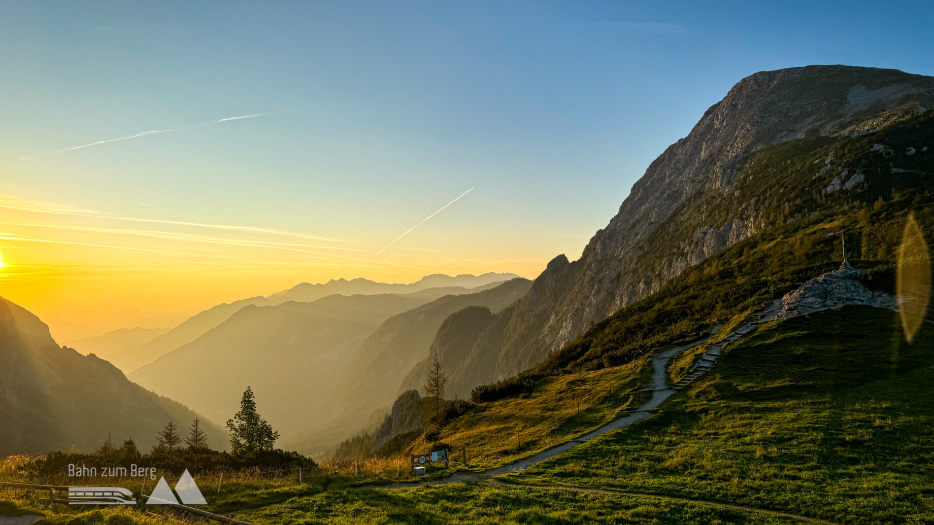 Sonnenaufgang mit Blick Richtung Golling. Foto: Bernhard Walle