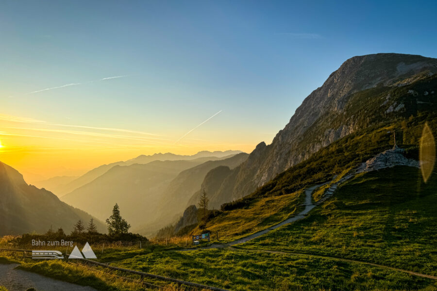 Sonnenaufgang mit Blick Richtung Golling. Foto: Bernhard Walle