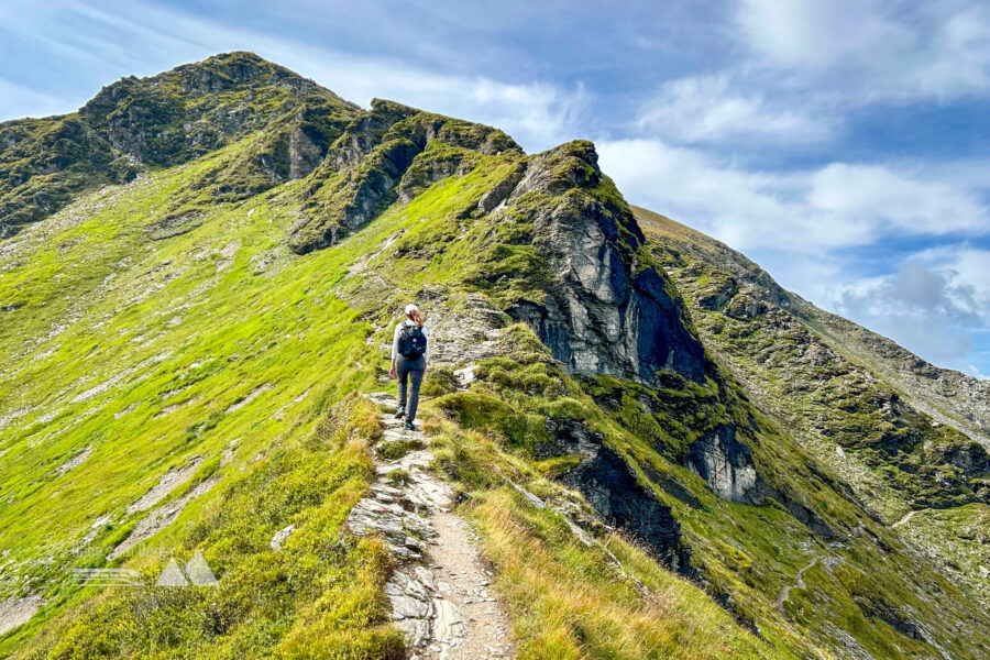 Steig zum Tischkogel und Zittrauer Tisch, rechts die Umgehung. Foto Veronika Schöll